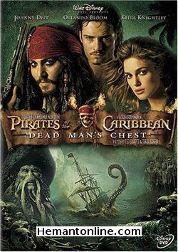 Pirates of The Caribbean-Dead Mans Chest-2006 DVD Johnny Depp, Orlando Bloom, Keira Knightley, Jack Davenport, Bill Nighy, Jonathan Pryce