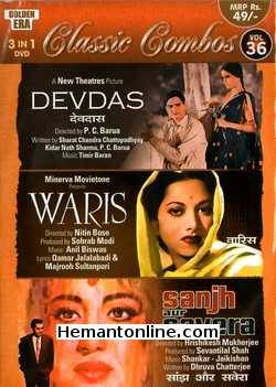 (image for) Devdas, Waris, Sanjh Aur Savera 3-in-1 DVD