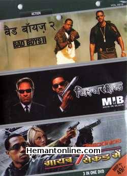 Bad Boys 2-Men In Black-7 Seconds 3-in-1 DVD-Hindi