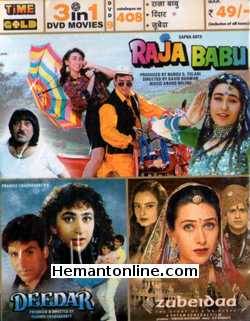 (image for) Raja Babu-Deedar-Zubeidaa 3-in-1 DVD