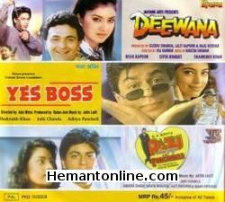 Deewana-Yes Boss-Raju Ban Gaya Gentleman 3-in-1 DVD