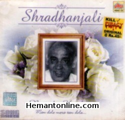 (image for) Shradhanjali Rajinder Krishan-Man Dole Mera Tan Dole-Songs VCD