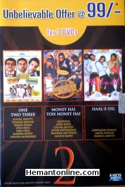 One Two Three-Money Hai To Honey Hai-Haal E Dil-3-DVD-Set