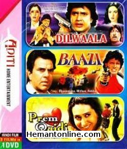 Dilwaala-Baazi-Prem Qaidi 3-in-1 DVD