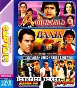 Dilwaala-Baazi-Meri Adalat-Toofan 4-in-1 DVD