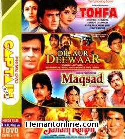 Tohfa-Dil Aur Deewar-Maqsad-Janam Kundli 4-in-1 DVD