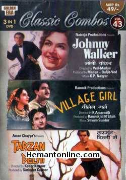 Johnny Walker, Gaon Ki Gori, Tarzan Comes To Delhi 3-in-1 DVD