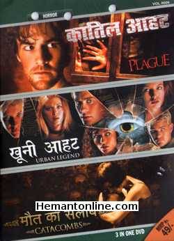The Plague-Urban Legend-Catacombs 3-in-1 DVD-Hindi