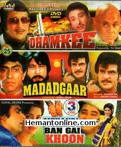 Dhamkee-Madadgaar-Mehandi Ban Gai Khoon 3-in-1 DVD