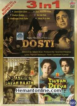 (image for) Dosti, Do Ankhen Barah Haath, Toofan Aur Deeya 3-in-1 DVD