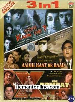 (image for) Woh Kaun Thi, Aadhi Raat Ke Baad, Mr. X In Bombay 3-in-1 DVD