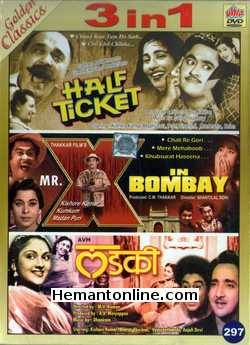 (image for) Half Ticket, Mr. X In Bombay, Ladki 3-in-1 DVD